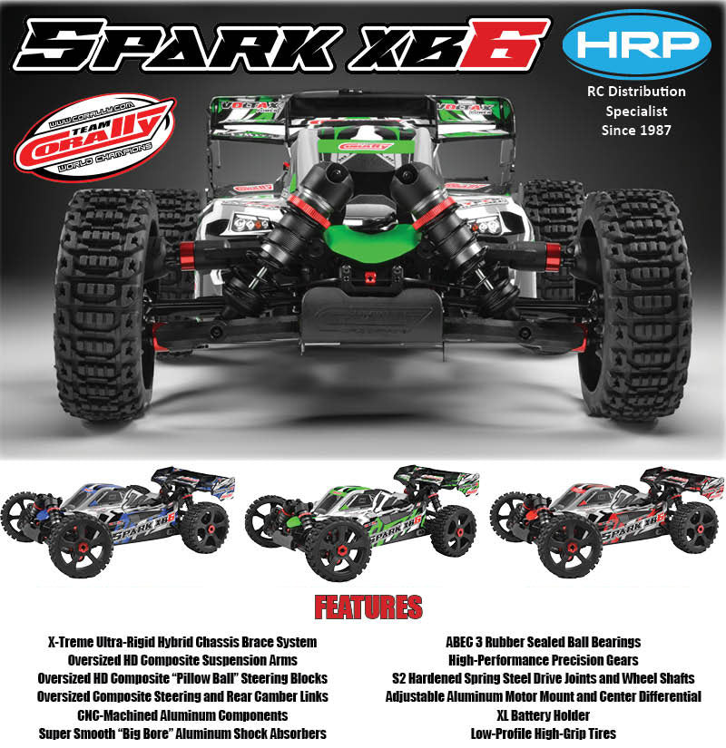 New Arrival Team Corally Spark XB6 1/8 6S Basher Buggys!!!!