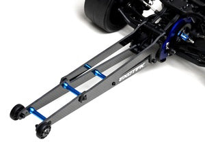 DR10 Adjustable Wheelie Bar Set, 12" Carbon and Alloy Extra long, carbon fiber wheelie bar for the DR10.