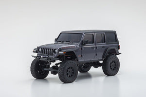 Mini-Z 4x4 Jeep Wrangler Unlimited Rubicon, Granite Crystal Metallic, Readyset
