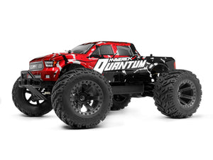 Quantum MT 1/10 4WD Brushed Monster Truck, Ready To Run w/ Battery & Charger - Red