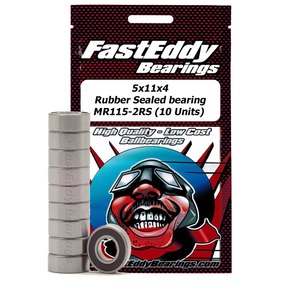 Traxxas 5116 Rubber Sealed Replacement Bearing 5x11x4mm (10)