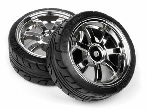 T-Grip Tire, 26mm, Mounted on Rays 57S-Pro Wheels, Chrome