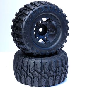 1/8 Defender 3.8" Belted All Terrain Tires 17mm Mounted Black